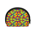 Autism Awareness Puzzle Pattern Print Coin Purse