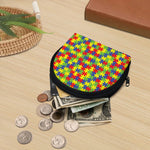 Autism Awareness Puzzle Pattern Print Coin Purse