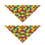 Autism Awareness Puzzle Pattern Print Dog Bandana