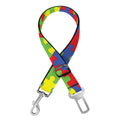Autism Awareness Puzzle Pattern Print Dog Seat Belt