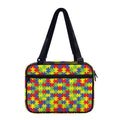 Autism Awareness Puzzle Pattern Print Double Strap Bible Bag