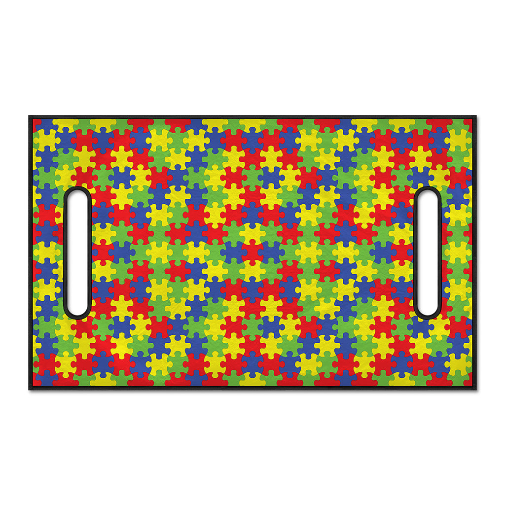 Autism Awareness Puzzle Pattern Print Golf Cart Seat Cover