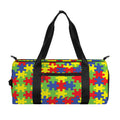 Autism Awareness Puzzle Pattern Print Gym Bag