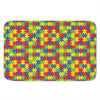 Autism Awareness Puzzle Pattern Print Indoor Door Mat