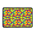 Autism Awareness Puzzle Pattern Print Kitchen Mat