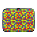 Autism Awareness Puzzle Pattern Print Laptop Sleeve