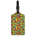 Autism Awareness Puzzle Pattern Print Luggage Tag