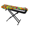 Autism Awareness Puzzle Pattern Print Piano Keyboard Cover