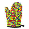 Autism Awareness Puzzle Pattern Print Single Oven Mitt