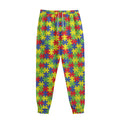 Autism Awareness Puzzle Pattern Print Sweatpants