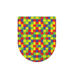 Autism Awareness Puzzle Pattern Print Toilet Lid Cover