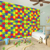 Autism Awareness Puzzle Pattern Print Wall Sticker