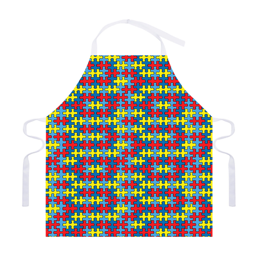 Autism Awareness Puzzle Print Adjustable Apron