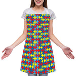 Autism Awareness Puzzle Print Adjustable Apron