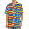 Autism Awareness Puzzle Print Aloha Shirt