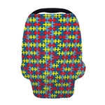 Autism Awareness Puzzle Print Baby Seat Cover
