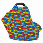 Autism Awareness Puzzle Print Baby Seat Cover