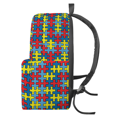 Autism Awareness Puzzle Print Backpack