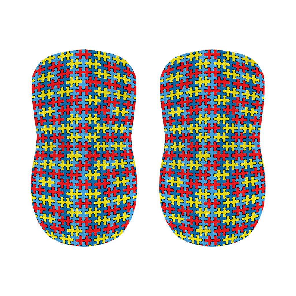 Autism Awareness Puzzle Print Bar Stool Covers