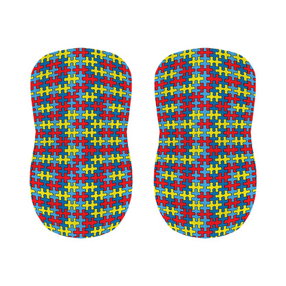 Autism Awareness Puzzle Print Bar Stool Covers