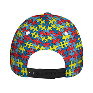 Autism Awareness Puzzle Print Baseball Cap