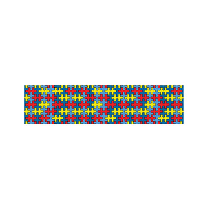 Autism Awareness Puzzle Print Bed Runner