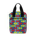 Autism Awareness Puzzle Print Bible Tote Bag