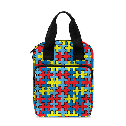 Autism Awareness Puzzle Print Bible Tote Bag