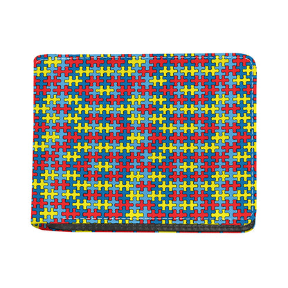 Autism Awareness Puzzle Print Bifold Wallet