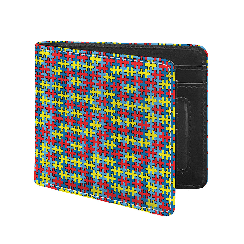 Autism Awareness Puzzle Print Bifold Wallet