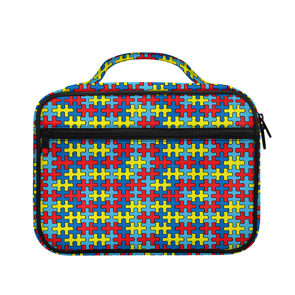 Autism Awareness Puzzle Print Briefcase Bible Bag
