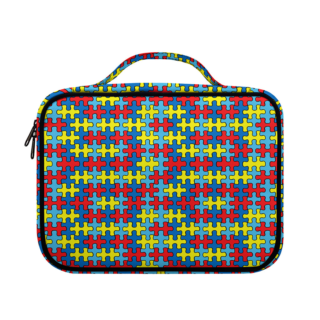 Autism Awareness Puzzle Print Briefcase Bible Bag
