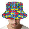 Autism Awareness Puzzle Print Bucket Hat