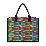 Autism Awareness Puzzle Print Canvas Tote Bag