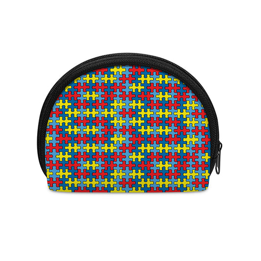Autism Awareness Puzzle Print Coin Purse