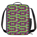Autism Awareness Puzzle Print Crossbody Lunch Bag