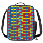 Autism Awareness Puzzle Print Crossbody Lunch Bag