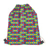 Autism Awareness Puzzle Print Drawstring Bag