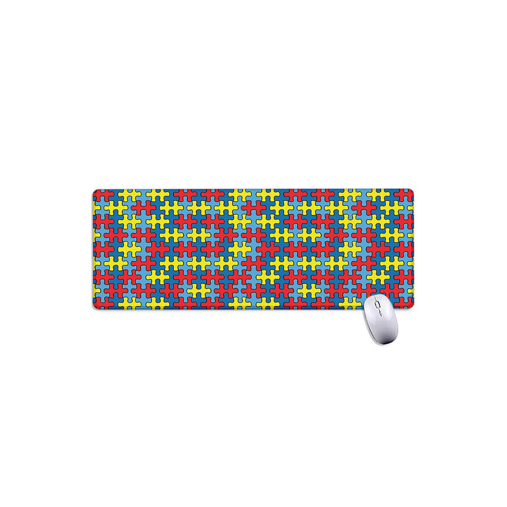 Autism Awareness Puzzle Print Extended Mouse Pad