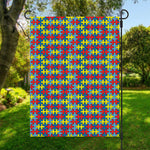 Autism Awareness Puzzle Print Garden Flag