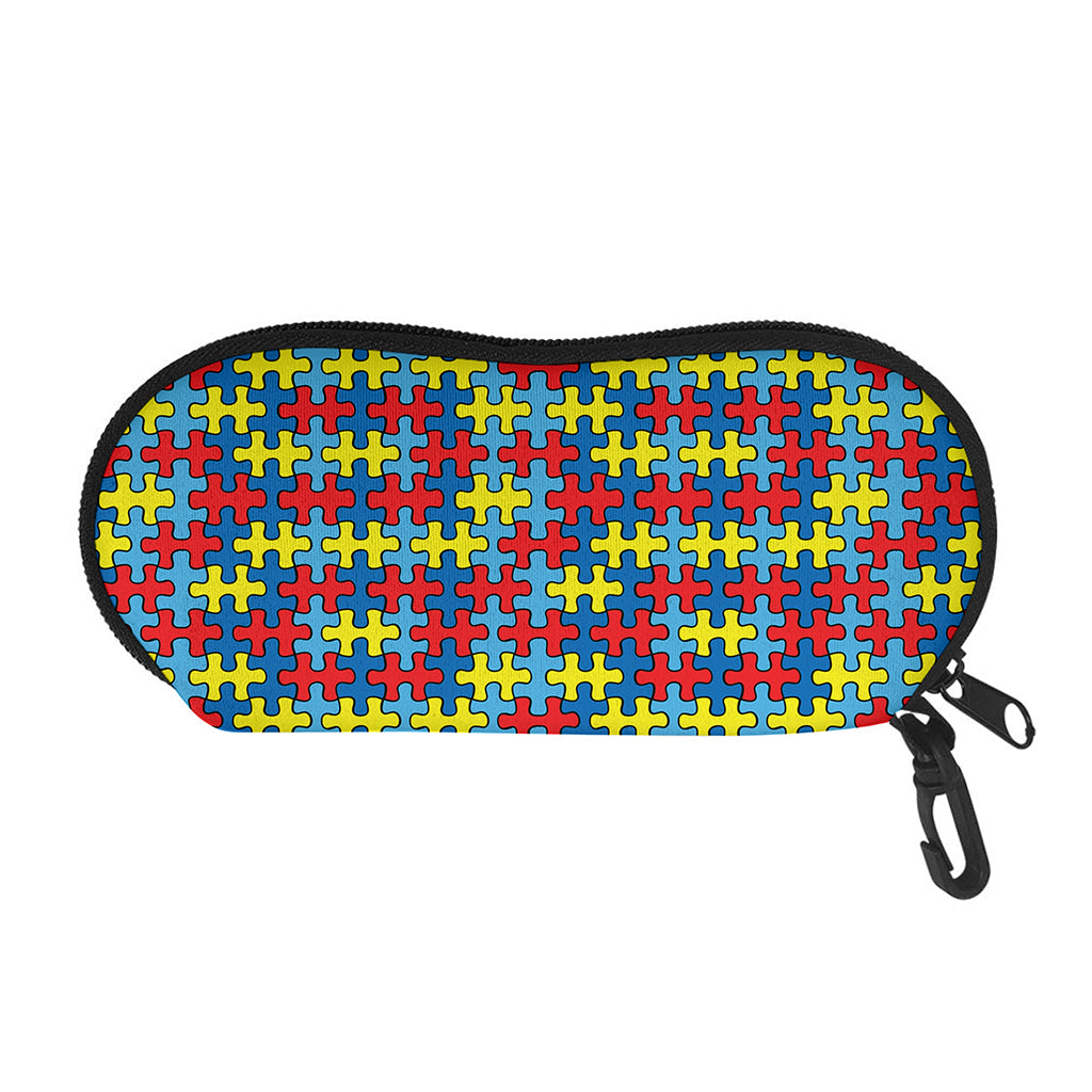 Autism Awareness Puzzle Print Glasses Case