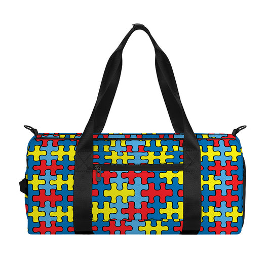 Autism Awareness Puzzle Print Gym Bag