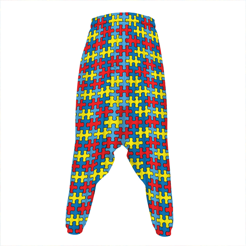 Autism Awareness Puzzle Print Hammer Pants