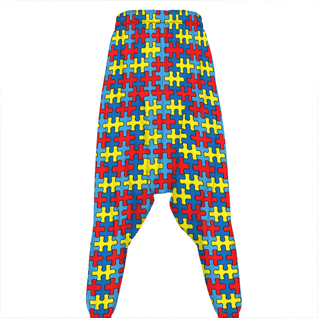 Autism Awareness Puzzle Print Hammer Pants
