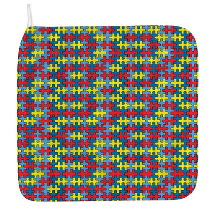 Autism Awareness Puzzle Print Hand Towel