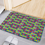 Autism Awareness Puzzle Print Indoor Door Mat