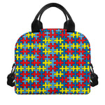 Autism Awareness Puzzle Print Insulated Lunch Bag