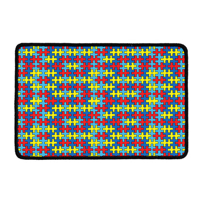 Autism Awareness Puzzle Print Kitchen Mat