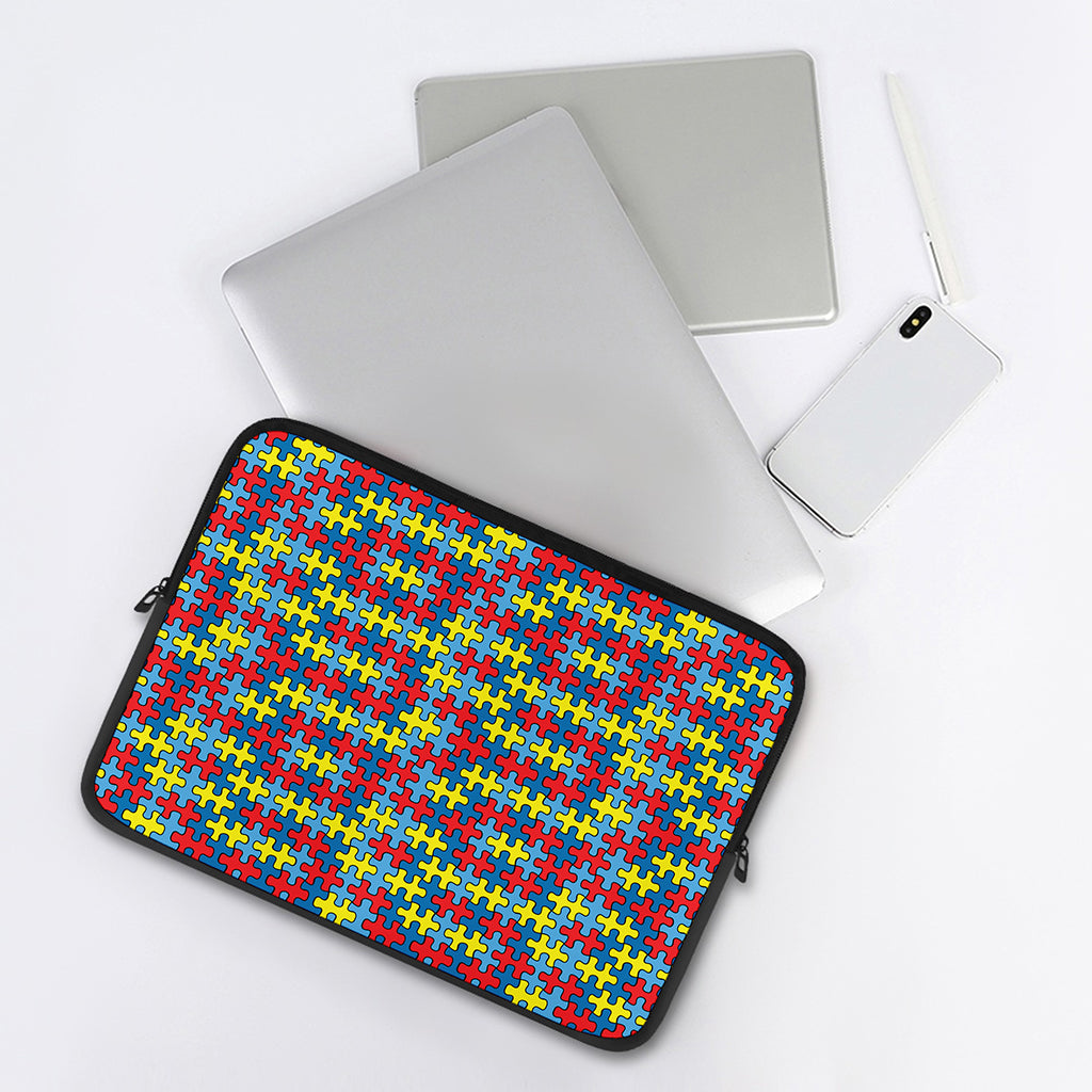 Autism Awareness Puzzle Print Laptop Sleeve