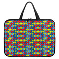 Autism Awareness Puzzle Print Laptop Sleeve With Handle